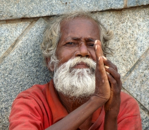Mendiant à Pondichery